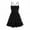 GQIW001-Black, variant on 2022 Womens Dresses Summer New Solid Color Satin Sexy Backless Evening Dress Dress Halter Neck Strap Skirt