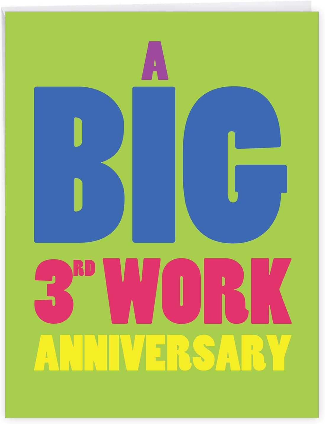 45th Anniversary Card - Jumbo 8.5x11 Inch Milestone Card With Envelope, Bold Design