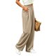 thumbnail image 4 of Neewe Wide Leg Sweatpants for Women Elastic Drawstring Waist Sports Sweatpants with Pockets, Relaxed Fit, 4 of 7