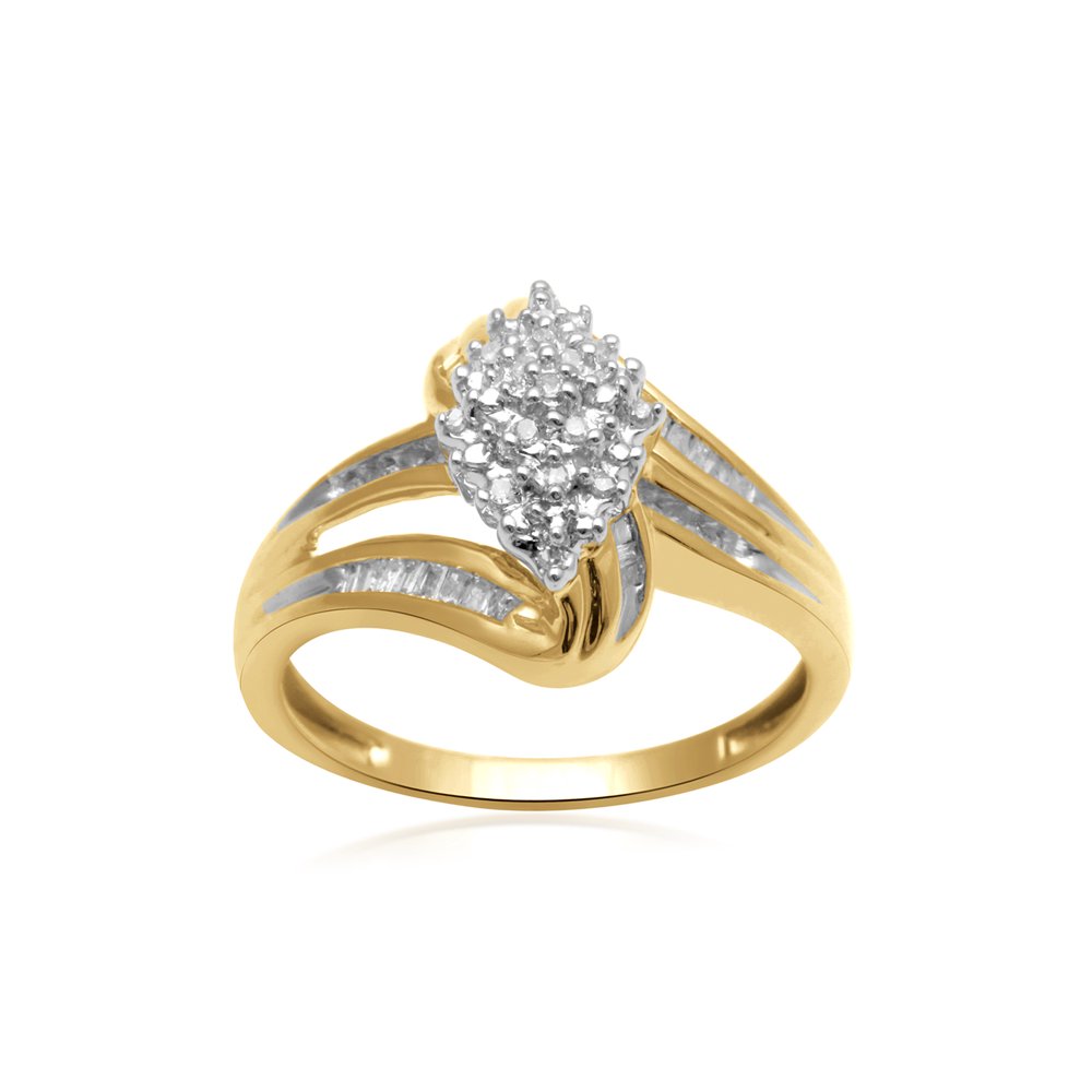 ONLINE 1/5 Carat T.W. Diamond 10kt Yellow Gold Fashion Ring Walmart