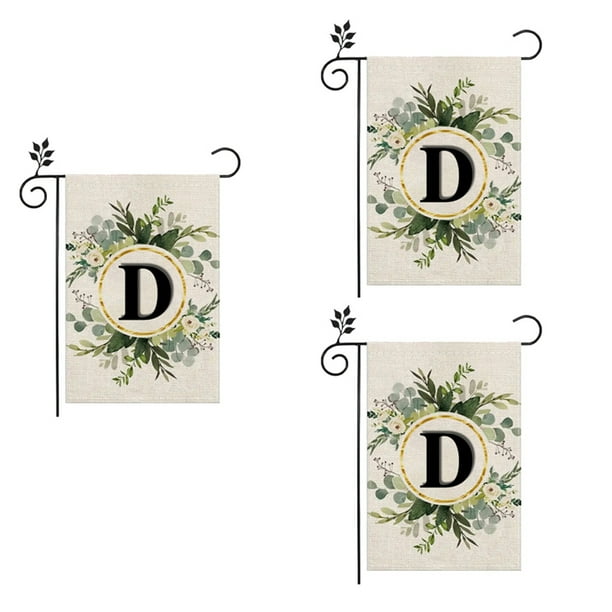 D Bandera de para Jardín, Doble Capa, Letras de Doble Cara, Bandera para Vacaciones Al Aire Libre, Decoración de Patio