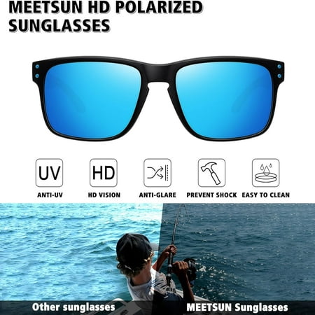 

ZNGYXN Polarized MEETSUN UV400 Stylish Sunglasses for Men and Women Featuring Enhanced Clarity Comfort and Protection Perfect for Sports Driving and Fishing