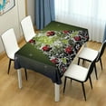thumbnail image 7 of Coolnut Christmas Tree Tablecloth, Waterproof Washable Polyester Square Table Cover, Durable Tablecloth for Kitchen Dining Table Party Decor, 60"X 90", 7 of 7