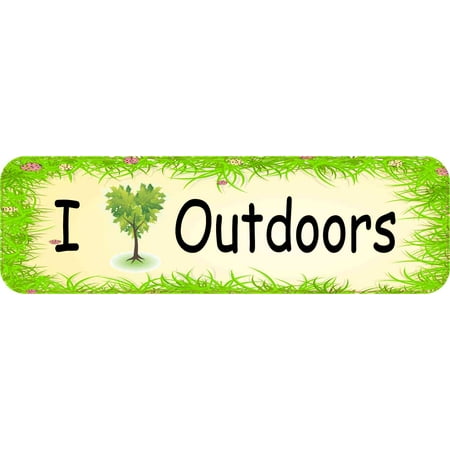 Magnetic Outdoor Car - 10X3 I Love Outdoors Magnet Magnetic Vehicle Bumper Magnets Car Truck Door Decal
