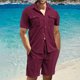 thumbnail image 2 of Eres Más Que una Camisa de Puntuación de Prueba de Color Sólido Casual con Cuello, Bolsillo con Botones de Manga Corta, 2 of 9