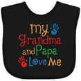 thumbnail image 3 of Inktastic Grandma and Papa Love Me Boys or Girls Baby Bib, 3 of 4