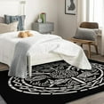 thumbnail image 3 of Tribal Area Rug 5x7, Black Rugs for Bedroom Living Room, Abstract Carpets, Machine Washable Rug, Non Slip Soft Low Pile Rugs Home Decor Medium Carpet T6&-229, 3 of 7