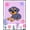 Purple, Pattern 3, variant on ODIKA 4'x6' Machine Washable Non-Slip Area Rug, Adorable Wiener Dog Latch Hook Canvas Kit Needlework Project High Traffic Rug, Beige, 646246