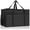 Black-XXX-Large-1, variant on Ulated Bags For Food Delivery  Xxxl Pizza Large Capacity Cooler Bag Keep Warm Grocery Shopping And Catering Foldable Heavy-duty (red)