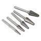 thumbnail image 2 of L Type 5pcs Carbide Rotary Burr Set Double Cut 6mm Shank Rotary Files for Engraving Polishing Grinding, 2 of 5