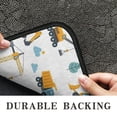 thumbnail image 6 of Cartoon Construction Vehicles Clouds White Pattern Door Rugs,Washable Non Slip Door Mats Indoor,Decorative Door Mats,Entry Mat Indoor for Entrance,Bedroom,Kitchen,Bathroom,30"x17", 6 of 6