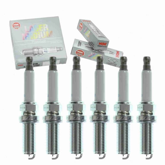 6 pc NGK 94940 Laser Iridium Spark Plugs for 8W93-12405-ABB AJ812146 C2P23089 LR019484 LR032080 Ignition Wire Secondary Fits select: 2010-2017 LAND ROVER RANGE ROVER SPORT