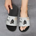 thumbnail image 6 of GZHJMY Stylish Slides for Women Men, Cute Doodle French Bulldog Soft Flexible Slip-on Sandals Slippers, 6 of 7