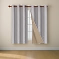 thumbnail image 1 of Cortinas Blackout Look Lino para Recámara y Sala – Cortinas Largas 160 x 107 cm – Cortina Black out Térmica Aislante y Antiruido – 2 Paneles para Ventanas (Gris), 1 of 9