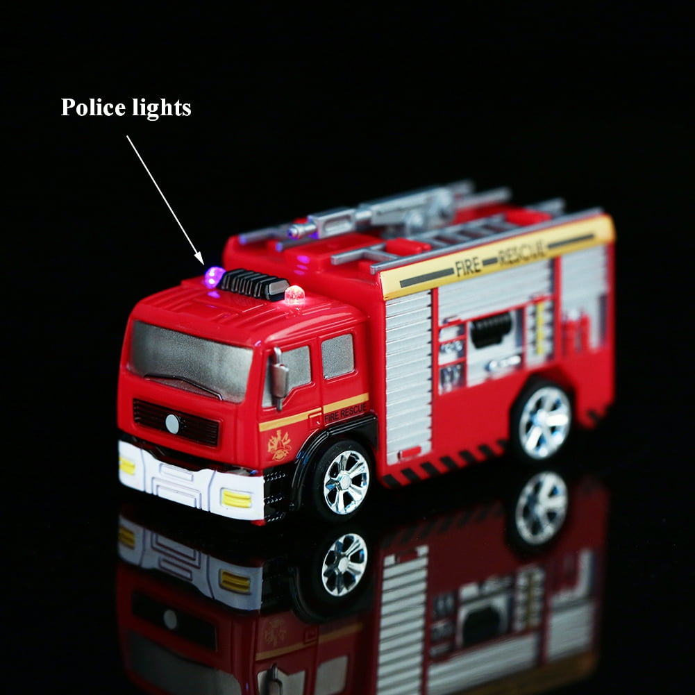 Mgaxyff 27MHz RC 158 Mini Fire Engine Rescue Truck Remote Control Toy