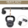 thumbnail image 4 of Curtain Rods for Windows to es Wrap Around Heavy Duty Drapery Rod ” Wall Mounted Ceiling Mounted Curved out Room Darkening Curtains Rod for Bedroom Kitchen Window Matte, 4 of 8