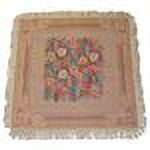 DaDa Bedding Floral Breath Of Spring Table Runner Set - 3 Pieces, Light Beige, Woven With Tassels