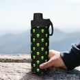 thumbnail image 7 of Balery Green Monster Pattern 18oz Sports Insulated Kettle Stainless Steel Sports Insulated Kettle Leak-proof Water Bottle For Running Hiking Cycling Climbing Water Bottle, 7 of 7