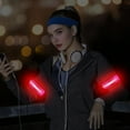 thumbnail image 4 of ievspot 2Pcs LED Light-Up Armband,High Visibility Luminous Reflective Safety Band,Night Walking Running Riding Glow Arm Strap, 4 of 8