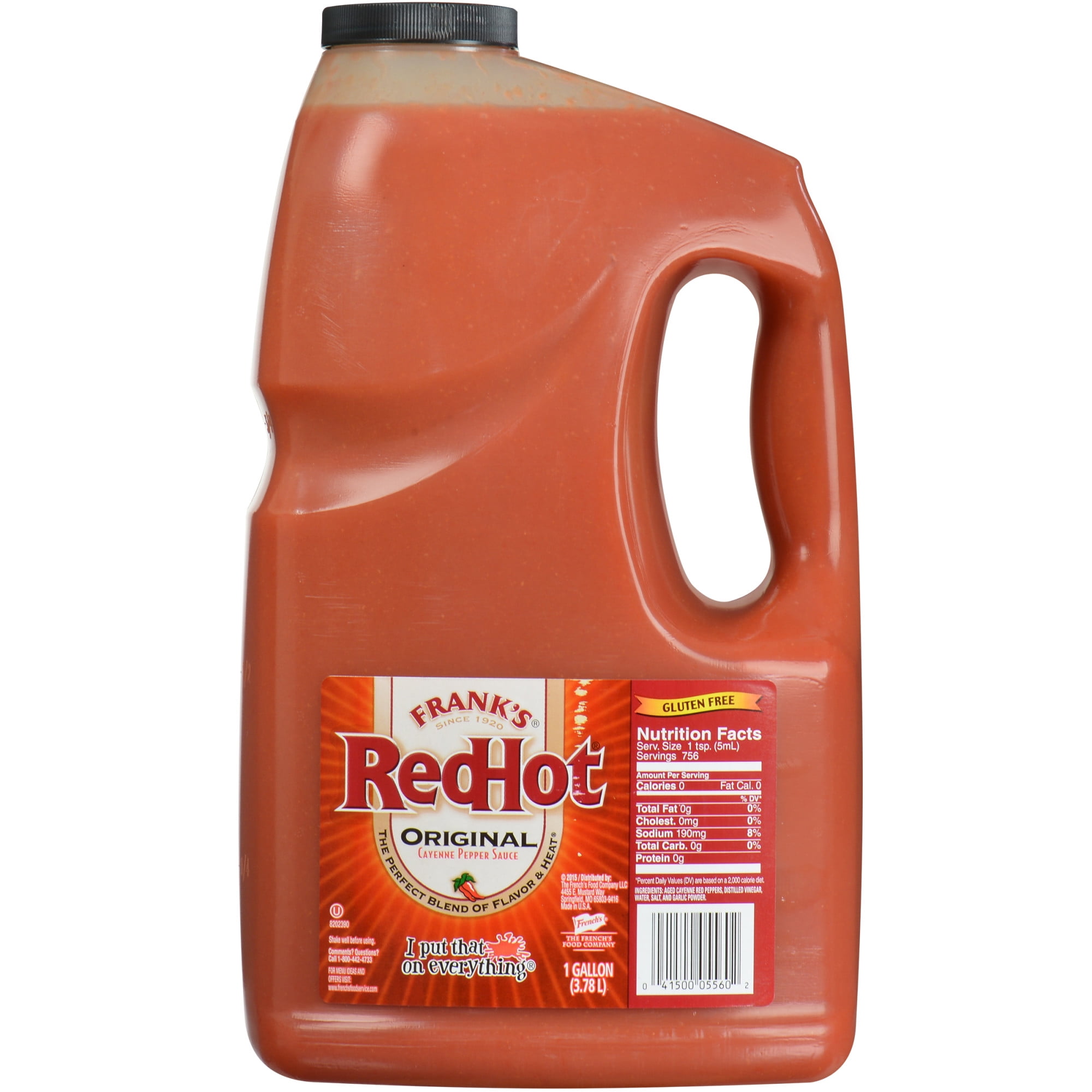 Frank's RedHot Original Cayenne Pepper Sauce, 1 gal - Walmart.com