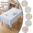 thumbnail image 3 of Small Fresh Cotton Linen Printed Beige Fringed Farmhouse Table Mats, 3 of 8