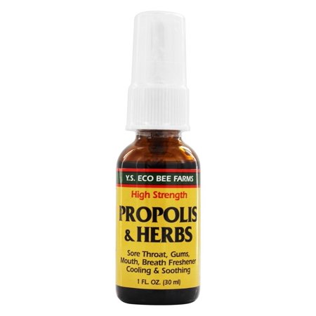 YS Organic Bee Farms - Propolis Herb Throat Spray - 1 oz.