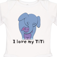 thumbnail image 4 of Inktastic I Love my TiTi Elephant Blue Purple Boys or Girls Long Sleeve Baby Bodysuit, 4 of 5