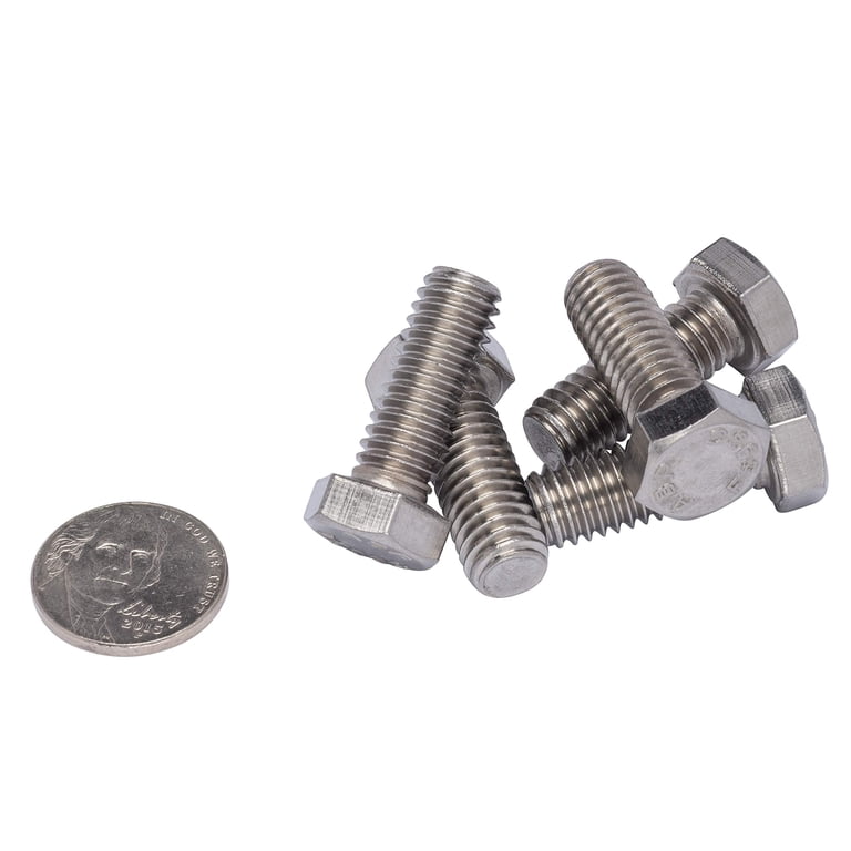 50) 3/8-16x1 Stainless Serrated Hex Head Flange / Bolts / Cap Screws 3
