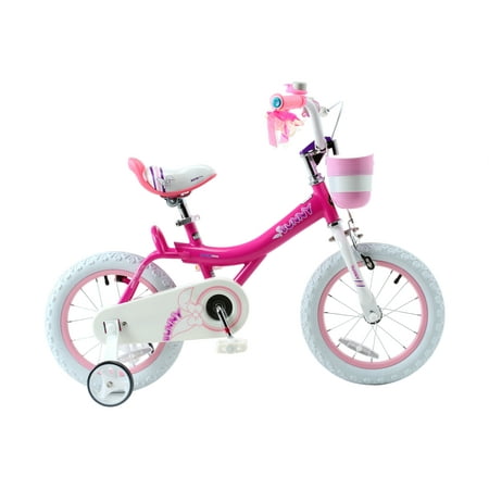 RoyalBaby Bunny Fushcia 12 inch Girl's Bicycle (Best 24 Inch Bmx Bike)
