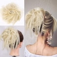 thumbnail image 1 of Lativ Extensión de coleteros para el cabello desordenados con banda de goma elástica, accesorios desordenados, piezas para el cabello para mujeres y niñas (rubio desordenado), 1 of 5