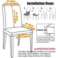 thumbnail image 6 of 1 Pcs Dining Room Chair Covers, Spandex Removable Kitchen Chair Covers Strable Case Chair Slipcover Chair Seat Covers Elastic Chair Cover Strech for Dining Room, Hotel, Ceremony, 6 of 8