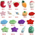 thumbnail image 4 of ZheElen Pet Stuffed Fruits Vegetables Toy Plush Watermelon Stars Training Chewing Tooth Molar Soft Toy No.08 1Set, 4 of 5