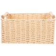 thumbnail image 1 of Panier de Rangement Tissé Beige avec Poignée pour Organisation Domestique Design Multifonctionnel Durable 11.8 x 8.3 x 7.1 Pouces, 1 of 8