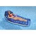 thumbnail image 2 of Swim Central 80" Inflatable Transparent Blue Adjustable Swimming Pool Lounger, 2 of 3