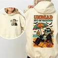 thumbnail image 3 of Unisex Hoodie with Dracula Pattern "Undead But On Vacation" - Fun Halloween Style for Men and Women., 3 of 6