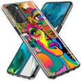 thumbnail image 2 of MUNDAZE LG Stylo 6 Shockproof Clear Hybrid Protective Phone Case Neon Psychedelic Hippie One Eye Pop Art Cover, 2 of 5