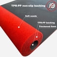 thumbnail image 2 of Extra Thick 3x15Ft Red Carpet Runner for Party, Non-Slip TPR Backing Aisle Runway Rug Felt for Indoor&Outdoor,Occasions,Graduation,Birthdays & Special Events Decorations,Long Term use, 2 of 7
