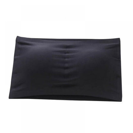 

Spree Women Ice Silk Seamless Tube Top Removable Chest Pad Wrapped Chest Solid Natural Bandeau Bra Chest Protection Top