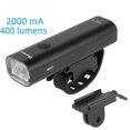 thumbnail image 1 of Luz de bicicleta, faro de coche, conducción nocturna, carga USB, iluminación de 400 LM, carcasa de aleación de aluminio, luz trasera de bicicleta, 1 of 5