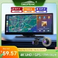thumbnail image 2 of 10.26" Dash Cam Rearview Camera Wifi Carplay & Android Auto 4K DVR GPS Navigation Video Recorder Dashboard Dual Lens FM BT AUX, 2 of 5