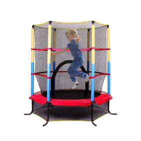 Skywalker Trampolines 55 Inch Bounce N Learn Trampoline With Enclosure And Sound Monkey Walmart Com Walmart Com