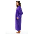 thumbnail image 2 of Just Love Plush Zipper Lounger Robe (Purple, Medium), 2 of 3