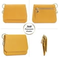 thumbnail image 3 of Slim Leather Wallet For Women Small Credit Card Holder With Coin pocket, ID Window, Keychain, 3 of 7