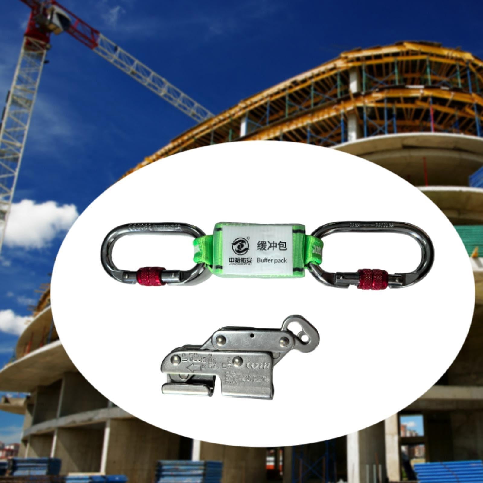 harayaa Climbing Set Belay Device for Work Outdoor Roofing Work for 8 mm