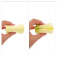 thumbnail image 4 of Unique Bargains 1 Pc Reusable Sponge Face Scrubber Thickening for Removing Makeup 4.41"x3.46" Yellow, 4 of 5