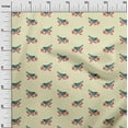 thumbnail image 2 of oneOone Organic Cotton Poplin Twill Fabric Branch & Bird Block Print Sewing Fabric BTY 42 Inch Wide, 2 of 4