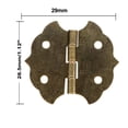 thumbnail image 3 of Uxcell 1.12" Bronze Hinges Retro Hinge Replacement with Screws 10Pcs, 3 of 6