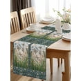 thumbnail image 2 of Burlap Table Runner 48 Inches Long, Farmhouse Butterfly Flower Plant Non-Slip Kitchen Table Runners for Dining Room Everyday Use Party Table Decorations Pastoral Botanical, 2 of 9