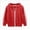 A49-Red, variant on 9-10 Years Big Boys Full-Zip Hooded Sweatshirt,Long Sleeve Hoodie with Side Stripes,Casual Athletic Zip-Up Jacket
