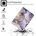 thumbnail image 5 of Allytech iPad 10th Generation Case 10.9 inch, iPad 10.9 inch Case Cover 2022, PU Leather Marble Pattern Auto Wake/Sleep Shockproof Folio Stand Women Men Case for iPad 10.9" 10th Gen, Purple Marble, 5 of 7